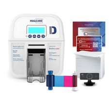 Bodno Magicard D Dual Sided ID Card Printer & Complete Supplies Package ID Soft- picture