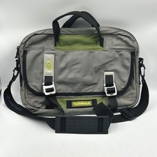 Timbuk2 Messenger Bag Grey Green Small Laptop Briefcase 15 x 11.5 x 2.5 in picture