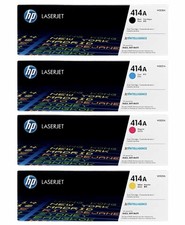 HP 414X Genuine OEM Toner 4-Pack High Yield CMYK W2020X W2021X W2022X W2023X picture