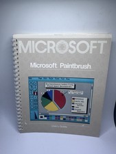 Vintage Microsoft Paintbrush Manual User Guide PC Paperback picture