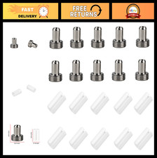 20 Pack Fiber Optic Accessories - 10 Ceramic Cores & 10 Metal Heads for Testers picture