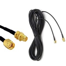 10ft WiFi Antenna Extension Cable RG174 RP-SMA Coaxial Cable Low Loss for Wir... picture
