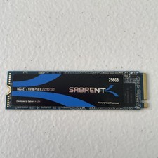 Sabrent Rocket 256GB M.2 NVME - Tested | See Crystal Disk Info picture