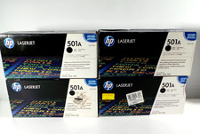 Lot OF 04 HP 501A (Q6470A) Black LaserJet Toner Cartridge Genuine Sealed picture