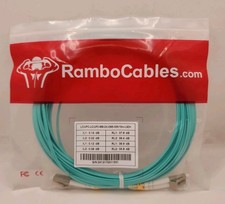 NEW Rambocable OM3 Fiber  LC TO LC Fiber Patch Cable 30Ft./10m (10 Pcs) picture