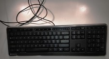 Vintage Gateway PS/2 Multimedia Keyboard Black Silver + StarTech PS2 to USB Adap picture