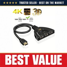 4K HDMI Switch 3 Port 3x1 Splitter 4K 2K 3D Video Switcher for Xbox PS4 PC TV picture