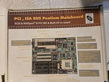 Pci,isa Bus Pentium Mainboard By Adaptec Used In Box Good Untested Condition picture