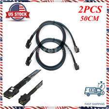 2PCS Internal Mini SAS SFF-8087 to Mini SAS HD SFF-8643 Data Adapter Cable 50CM picture