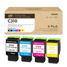 FADSOON® 4 Pack C310/C315 Toner Cartridges (BCMY) Replacement for Xerox Printers picture