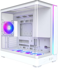 King 15 PRO Micro-Atx PC Case, Curved Panoramic Glass, Chimney Airflow, 360Mm Ra picture