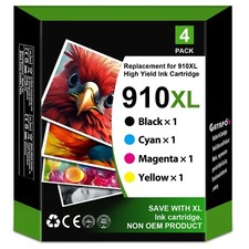 4 Pack 910XL Ink for HP OfficeJet Pro 8028 8025 8030 8020 KCMY picture