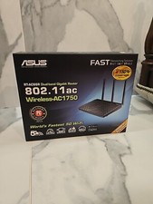 ASUS RT-AC66R 802.11ac Dual-Band Wireless-AC1750 Gigabit Router (Mildy Used) picture
