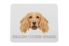 English Cocker Spaniel geometric pad Art-Dog picture