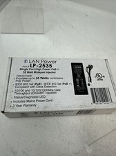 (Qty 1) LAN-Power LP-2535 Single Port High Power PoE+ 35 Watt Midspan Injector picture