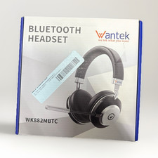 #5 Wantek WK882MBTC Bluetooth Headset Boom Mic Dual Noise Cancel Mute Black picture