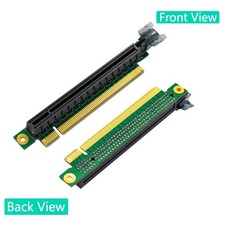 1x PCIe 90° Right Angle 180° Flat PCIe 16X Riser Adapter for 1U/2U Server picture