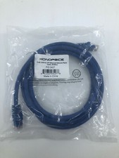 LOT of 75 Monoprice Cat6 Ethernet Patch Cable 5ft Blue, RJ45, 550Mhz, UTP, 24AWG picture