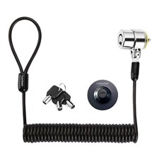 LORADAR 8Feet 3keys Security Retractable Cable Lock Portable Keyed 1 Pack picture