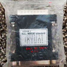 DB25 to DB25 Null Modem 1:1 Adapter, Black, D25NM-2 picture