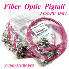 10/20/30/50pcs 1.5M OM4 Multimode Fiber Pigtail Cord 50/125 FC UPC Simplex 0.9mm picture