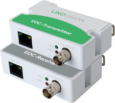 LNOVISION Longreach Poe over Coax Eoc Converter, IP Ethernet over Coax | up to 3 picture