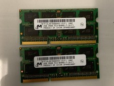 Micron 4GB 2x2GB DDR3 1066MHz PC3-8500S Laptop RAM MT16JSF25664HZ-1G1F1 204-Pin picture