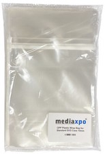 Resealable Clear OPP Bags for 14mm Standard DVD Case Lot picture