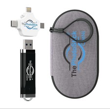 ThePhotoStick® Omni 128GB + Protective Case | Secure Photo & Video Backup picture