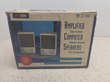 Labtec CS-150 Computer Speakers Vintage Amplified Stereo Speakers  picture