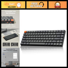 Wireless Low-Profile Mechanical Keyboard 75% QMK Customizable RGB Backlit picture