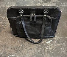 SAMSONITE LAPTOP Carry On Medium Over Shoulder Bag Purse Computer Brown Leather picture
