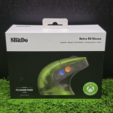 8BitDo Retro R8 Mouse W/ Charging Dock, PAW 3395 Sensor, Translucent XBOX Green picture