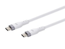 Monoprice USB 2.0 USB-C to USB-C Silicone Cable 6ft White picture