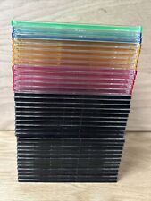 SLIM ASSORTED Color CD Jewel Cases Lot of 35 picture