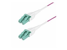 Startech 50m (164ft) LC/LC (UPC) OM4 Multimode Fiber Optic Cable OM4RLCLC50M picture
