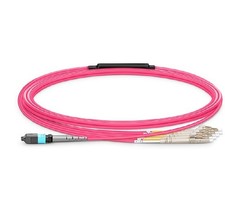 3m (10ft) MTP® Harness, MTP®-8 UPC (Female) to 4 x LC UPC Duplex, 8 Fibers, Mult picture