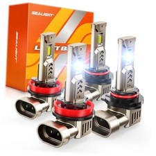 9005/HB3 H11/H9/H8 LED Bulbs Combo, 1200% 140,000LM Brighter than 9005 H11 picture