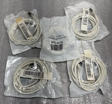 NEW Belkin 10ft CAT6 Ethernet Patch Cable RJ45 A3L980-10-WHT-S WHITE- LOTS OF 10 picture