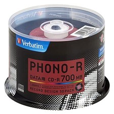 Verbatim Japan 50 CD-Rs 700MB 1-time recordable record design 48x speed picture