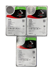 Lot of 3x Seagate IronWolf 10TB NAS HDD Hard Drive 3.5
