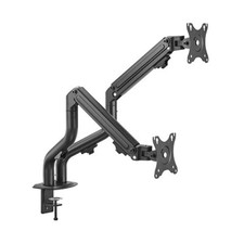 DUAL ARM MONITOR DESK MOUNT BRACKET SPRING ASSITED FULL MOTION FOR 17-32
