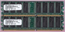 512MB 2x256MB PC-2700 SMART MODULAR SM5643285D8N6CLIBH DDR-333 Memory Kit DDR1 picture