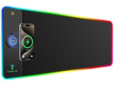15W Magnetic Wireless Charging RGB Mouse Pad, 800x300mm Pure Black picture