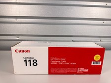 Canon 118 Yellow Toner Cartridge OEM New Genuine Laser Toner picture