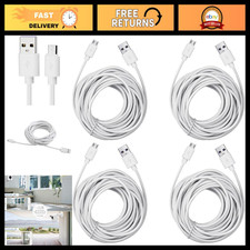 25ft Micro USB Extension Cable 4-Pack for WYZE Cam, Nest Cam, Security Cameras picture
