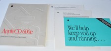 vintage 1995 Apple AppleCD 600e Quad Speed CD Rom Guide Manual 030-7197-A book picture