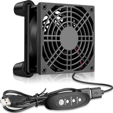 Quiet 80mm USB Computer Fan 5V USB Powered with 3 Speed Control picture