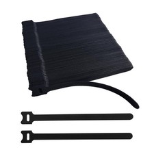 200 PCS 8 Inches Black Reusable Cable Ties, Adjustable 8inches-200PCS, picture
