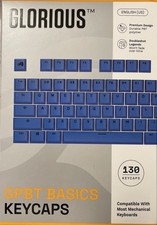 Glorious Universal Keycap Set GPBT Basics Mana Blue Mechanical Keyboard Keycaps picture
